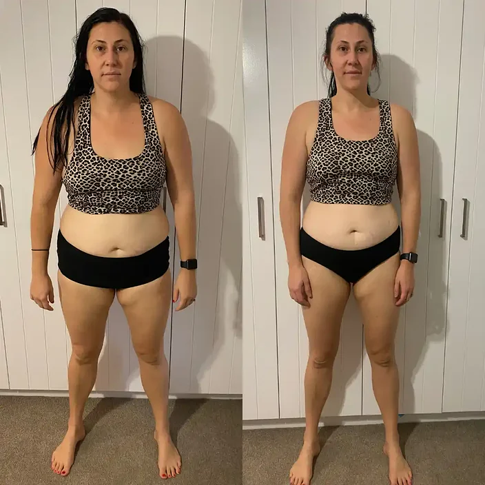 Kristy before and after her MLA transformation
