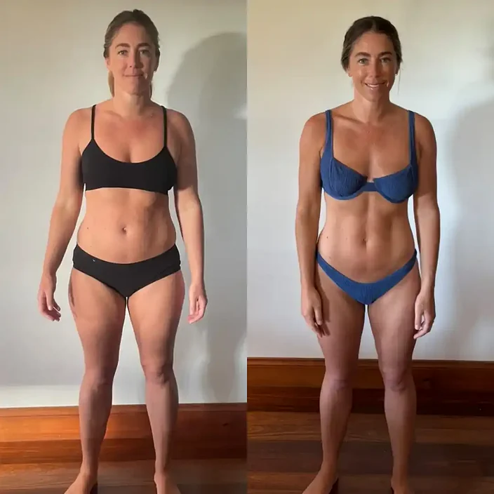 Nikki before and after her MLA transformation