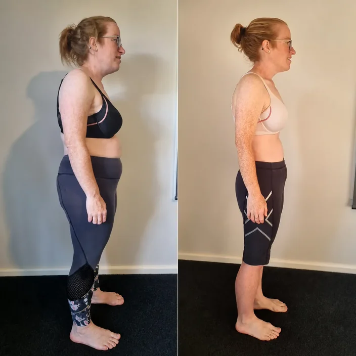 Rendelle, before and after her MLA transformation